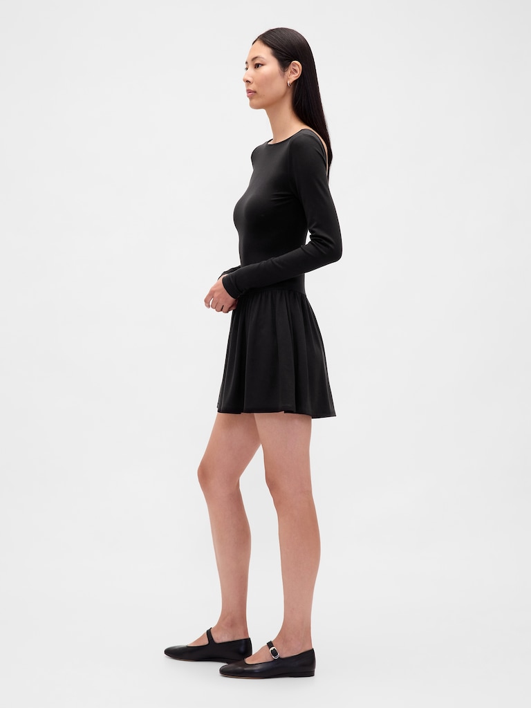 Drop-Waist Mini Dress