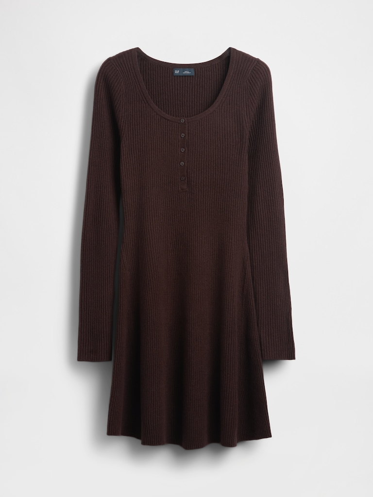 CashSoft Rib Mini Sweater Dress