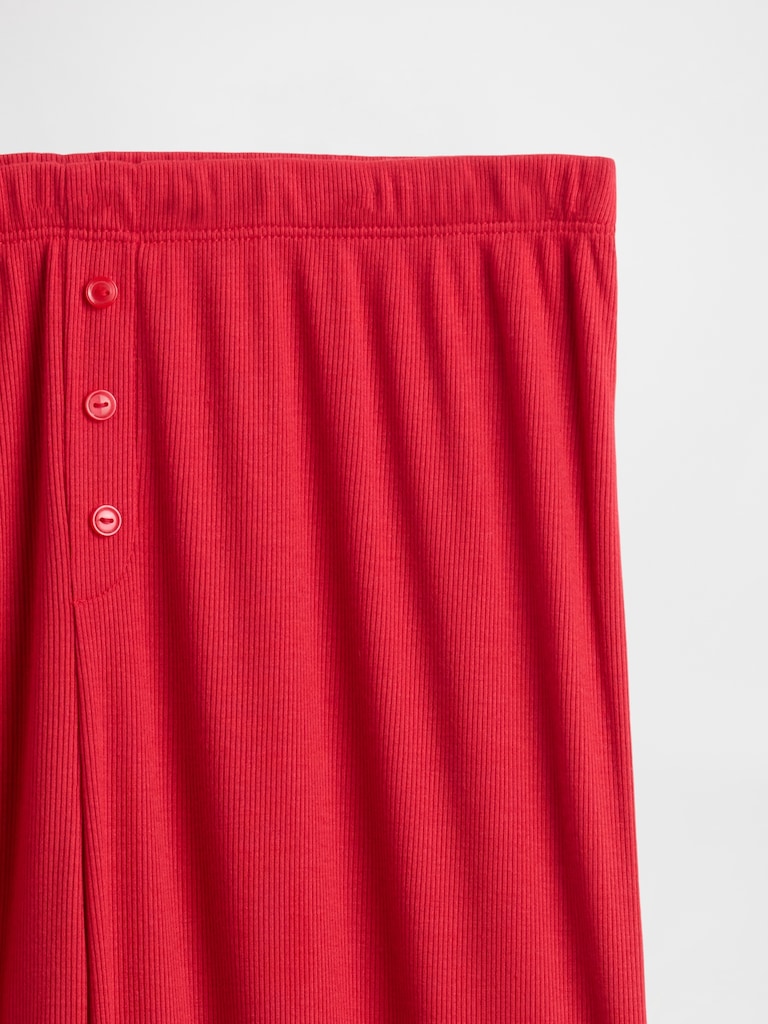 Mini Rib Relaxed PJ Shorts