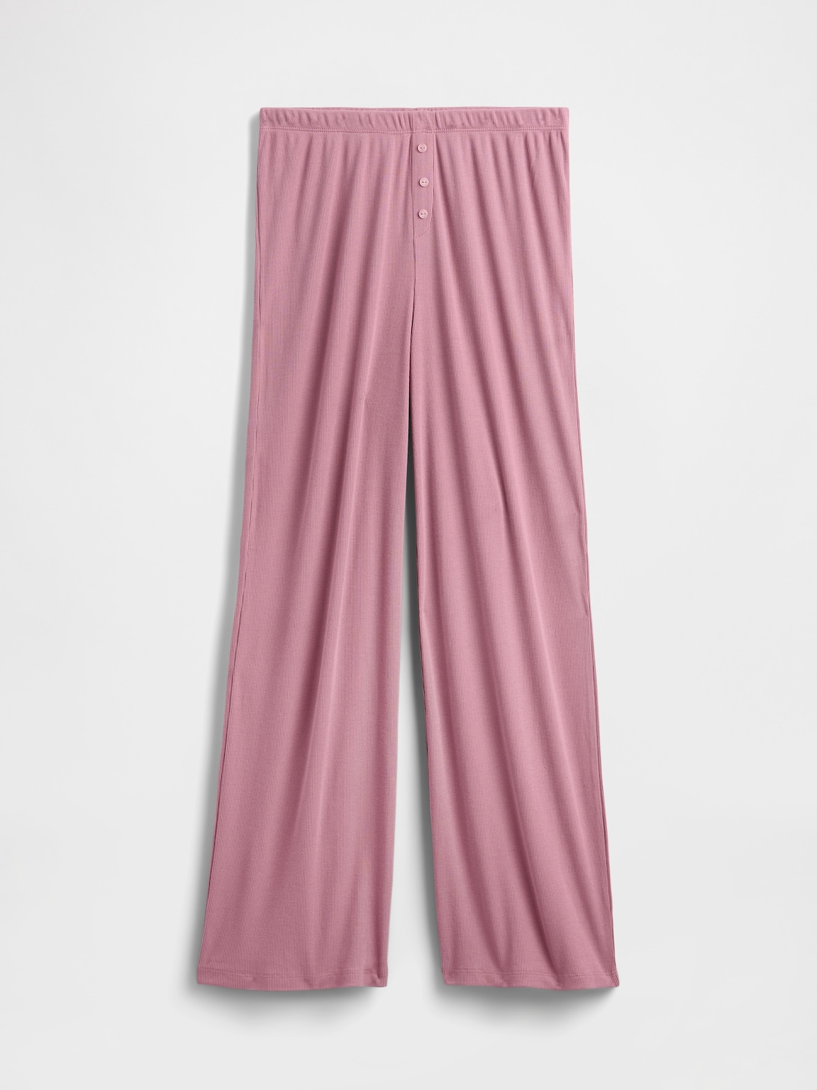 Mini Rib Wide-Leg PJ Pants