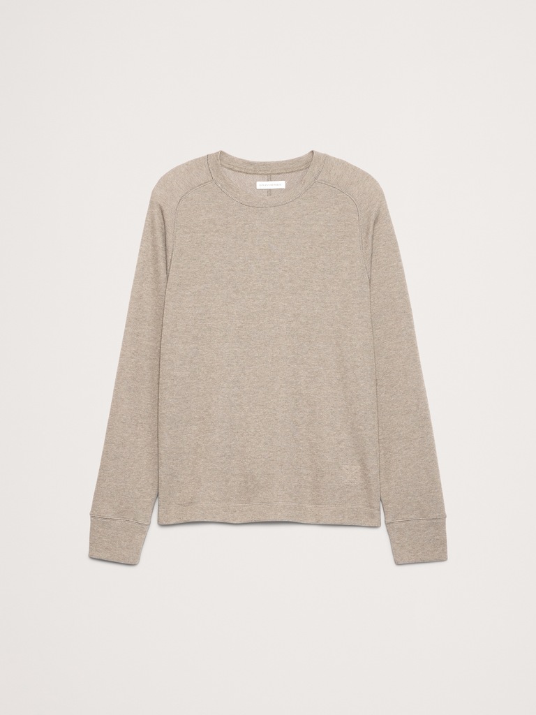Slub Double-Knit Crew-Neck T-Shirt