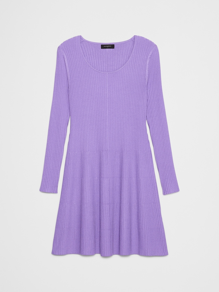 Ribbed Knit Mini Dress