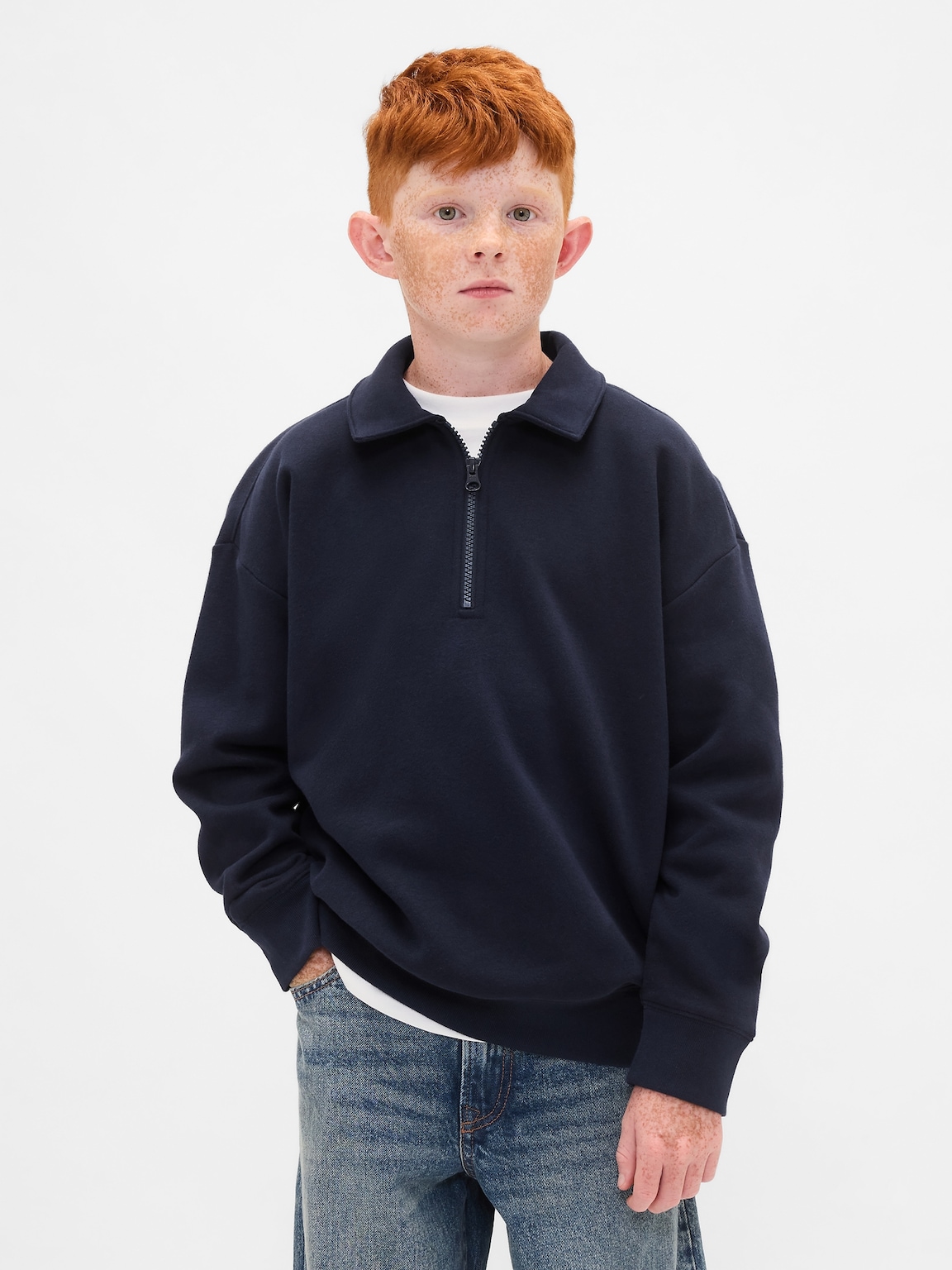 Kids VintageSoft Quarter-Zip Pullover
