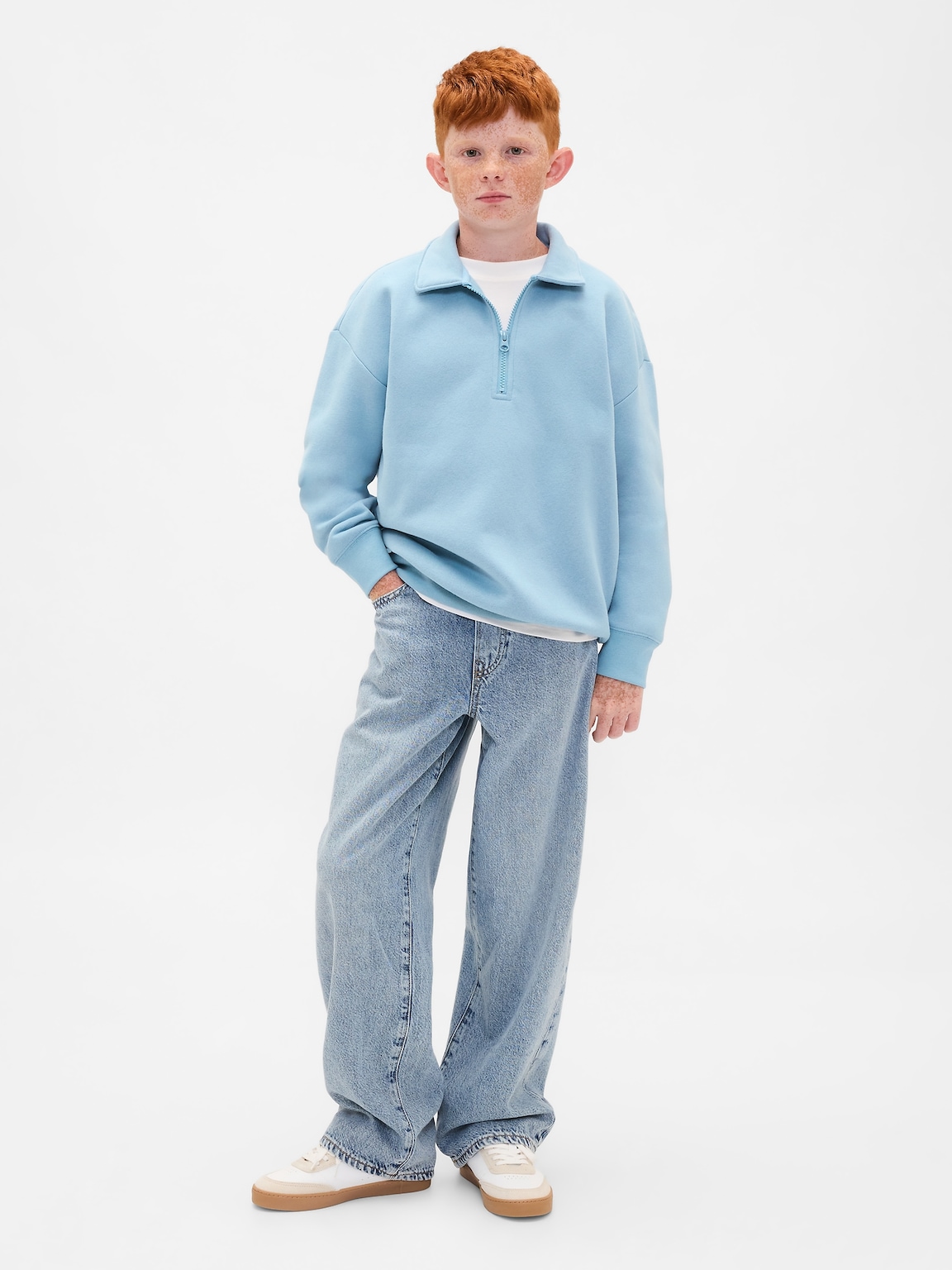Kids VintageSoft Quarter-Zip Pullover