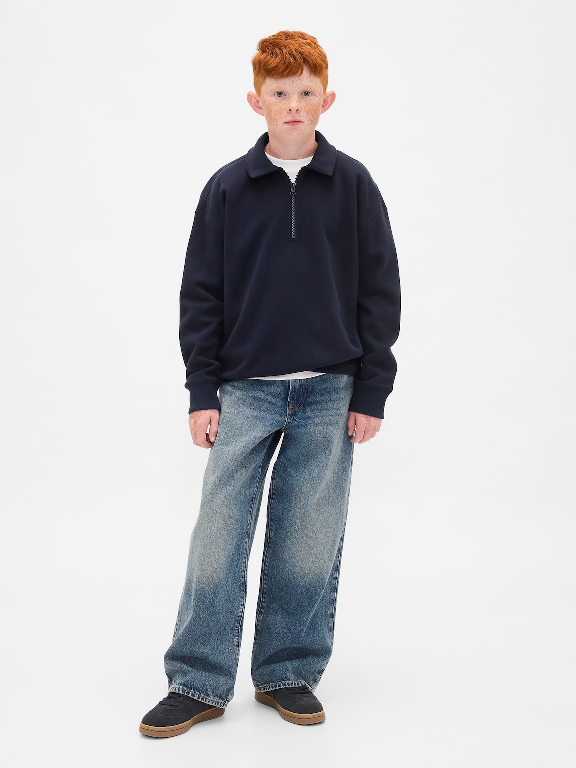 Kids VintageSoft Quarter-Zip Pullover