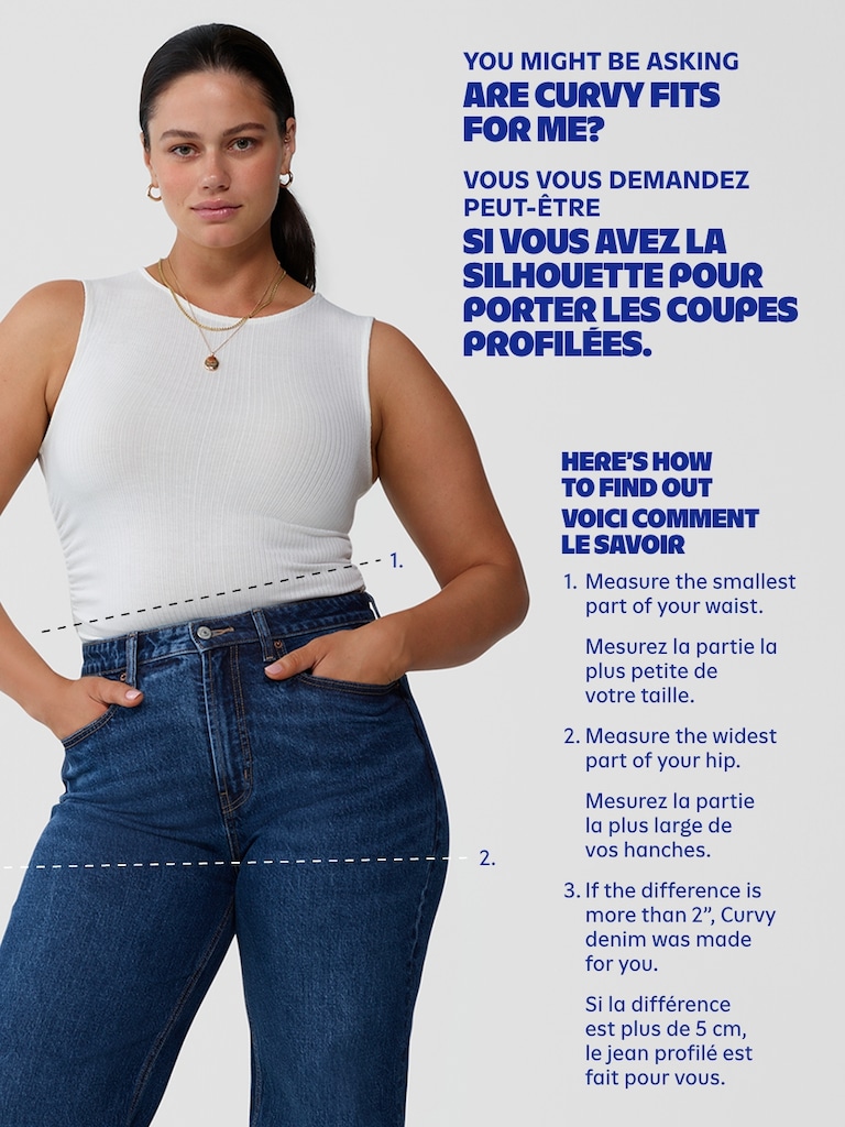 Curvy High-Waisted Vintage Slim Jeans