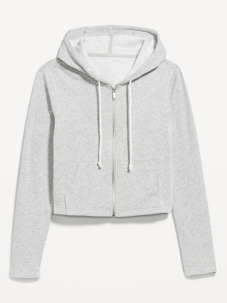SoComfy Cropped Zip Hoodie Sweatshirt