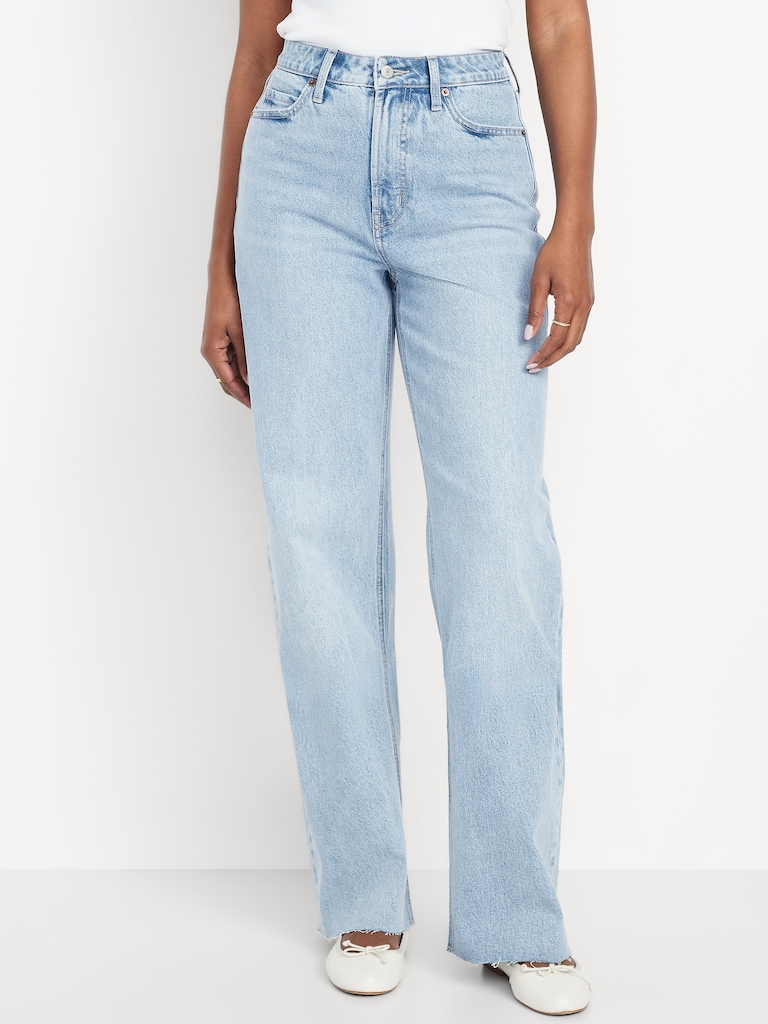 Curvy Extra High-Waisted Wide-Leg Jeans