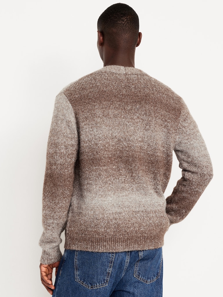 Wool-Blend Ombré Cardigan