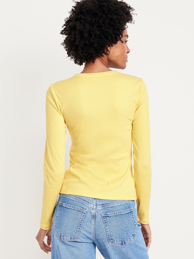 Snug Long-Sleeve Crew-Neck T-Shirt