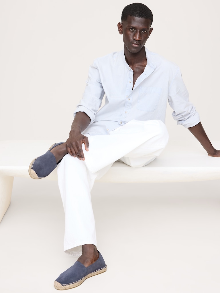 Suede Espadrille Shoe