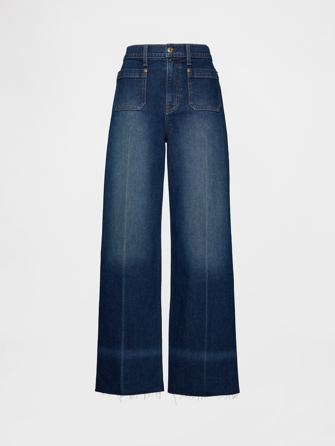 High Rise Stride Wide-Leg Jeans