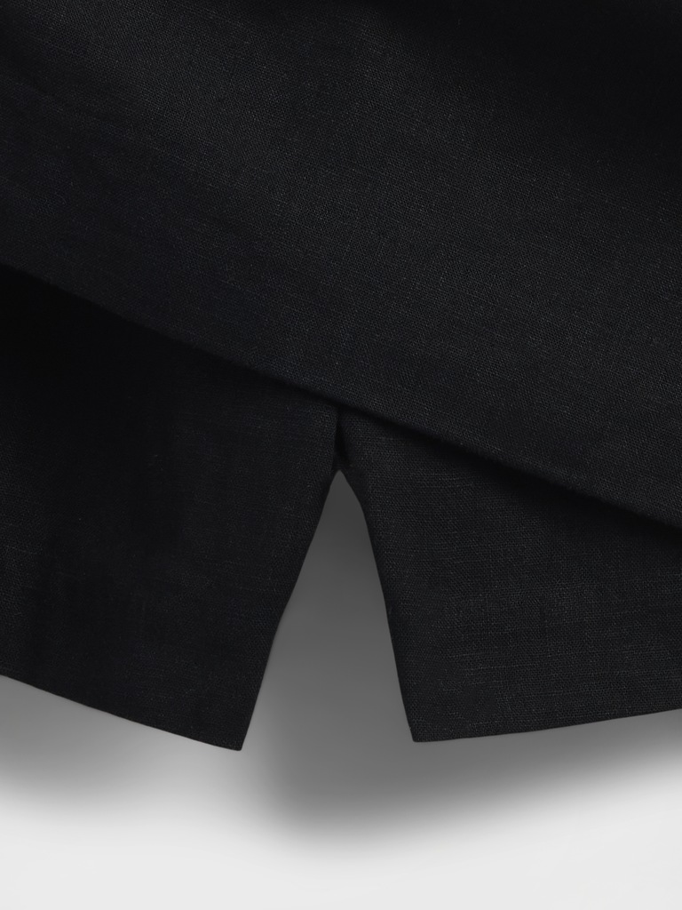 Linen-Blend Mini Skort Dress