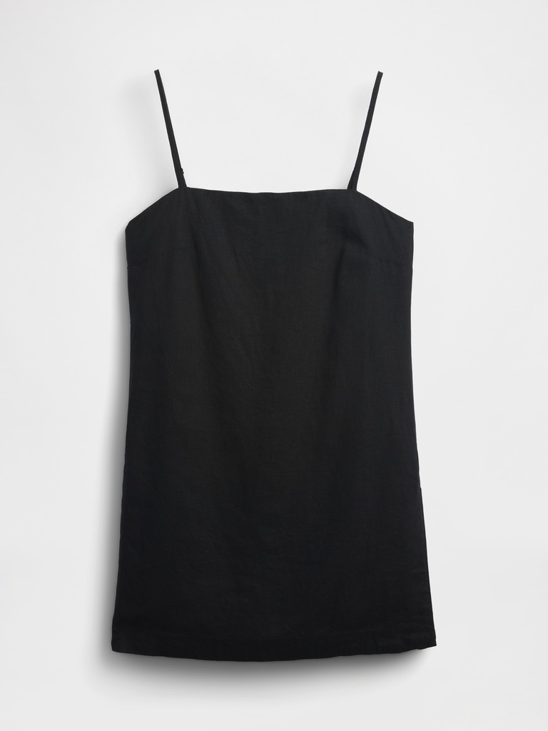 Linen-Blend Mini Skort Dress