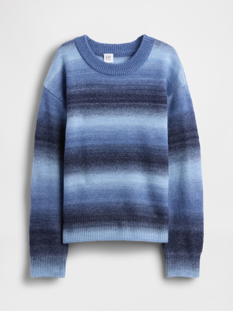 Kids Space-Dye Relaxed Crewneck Sweater