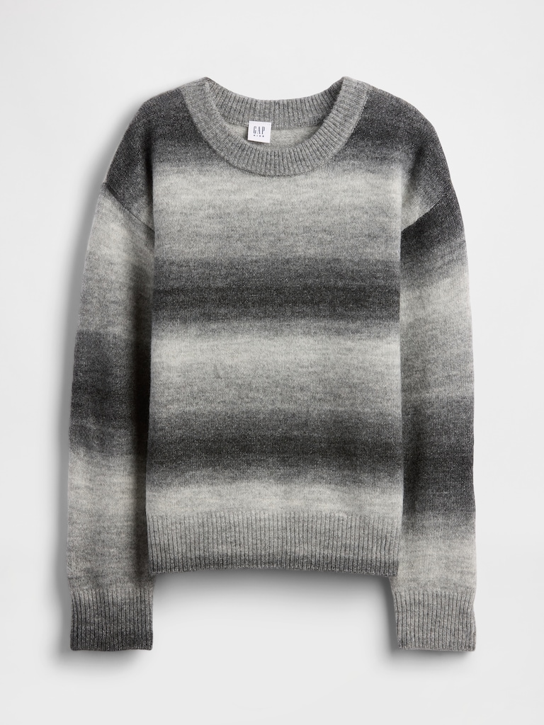 Kids Space-Dye Relaxed Crewneck Sweater