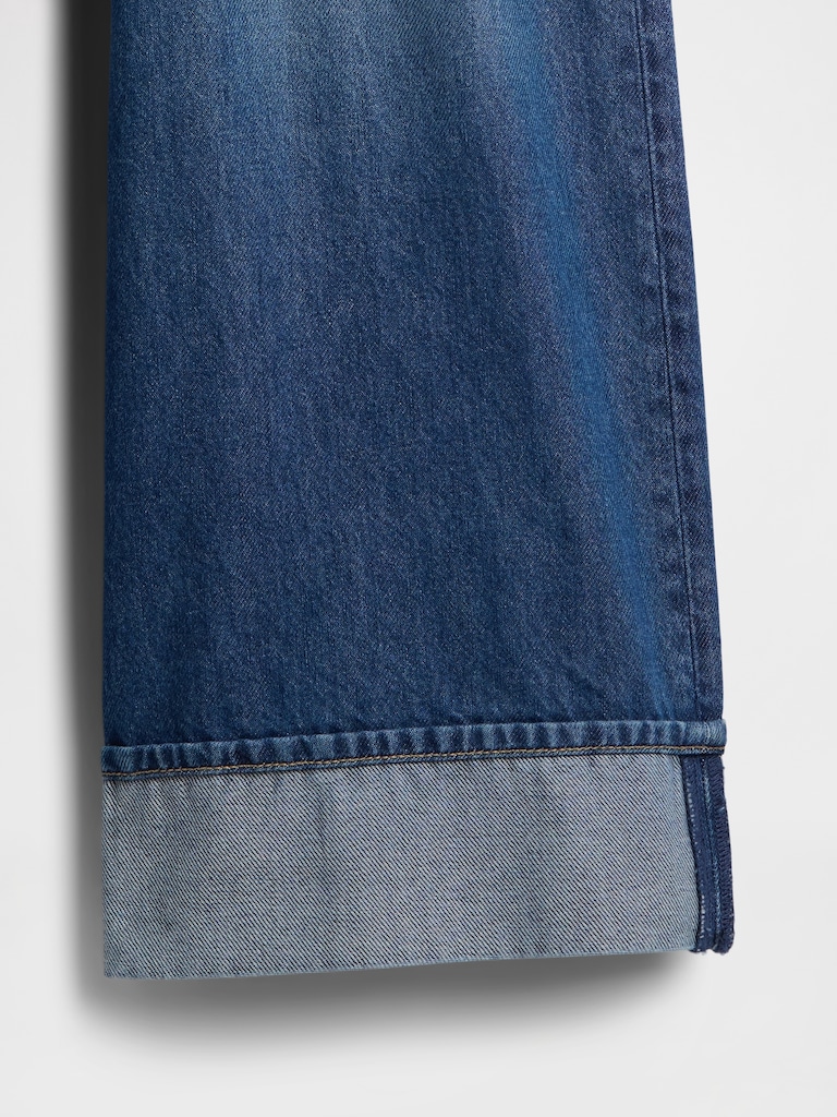 Kids Mid Rise Baggy Jeans