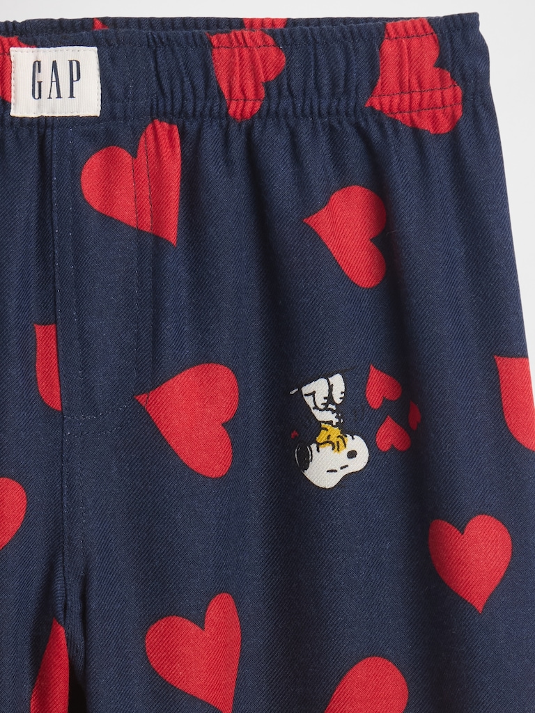 GapKidsPeanuts 100% Recycled Flannel PJ Pants
