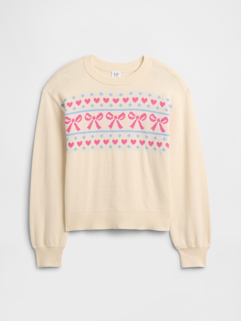 Kids Relaxed Intarsia Sweater