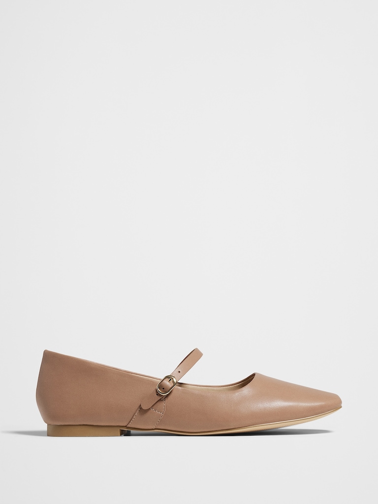 Vegan Leather Maryjane Ballet Flat