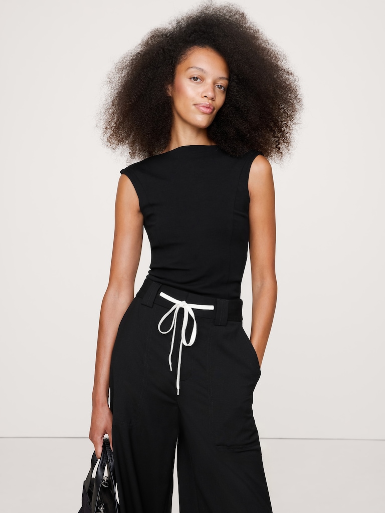 Refined Open-Back Top