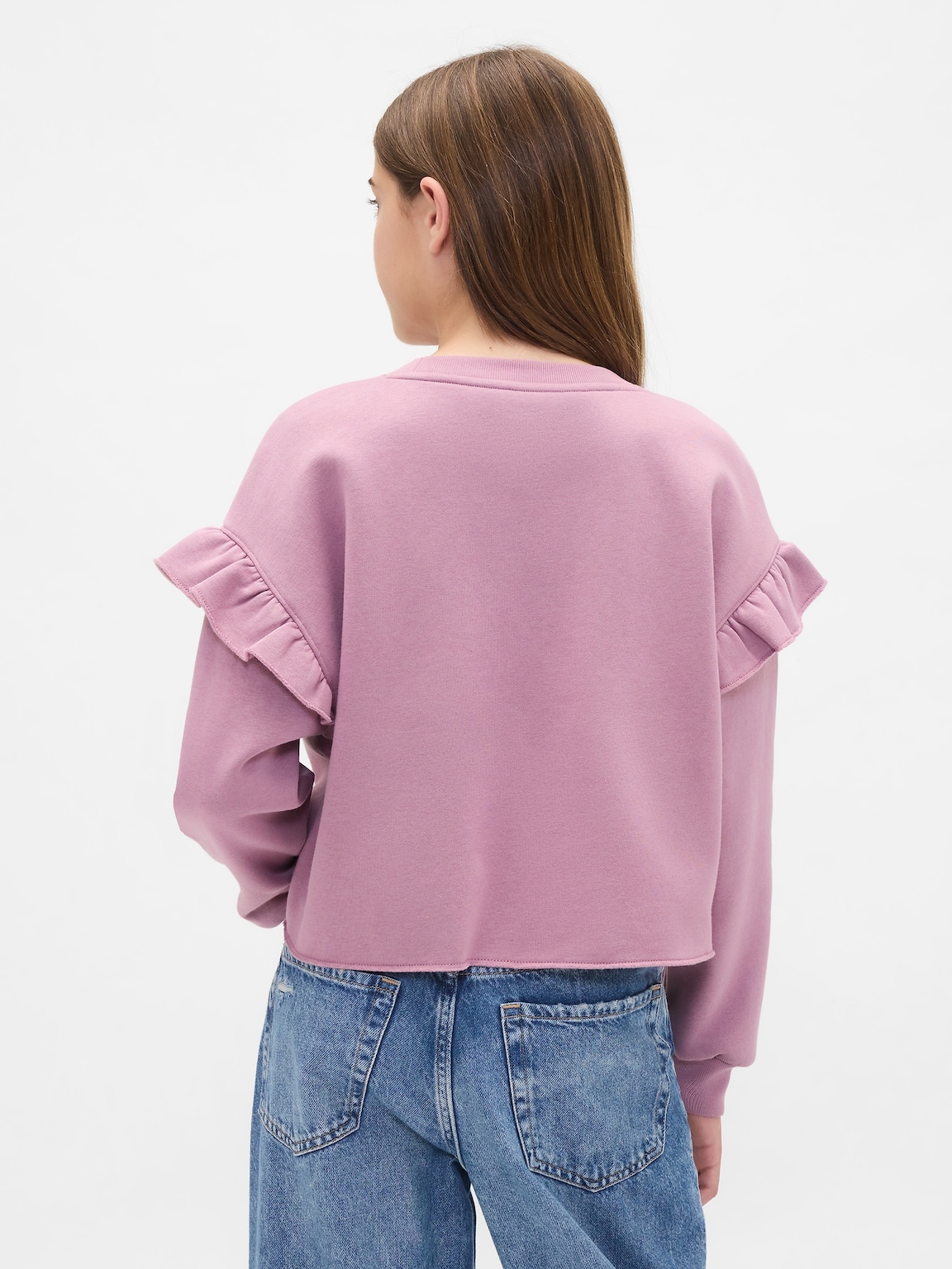 Kids VintageSoft Ruffle Sweatshirt