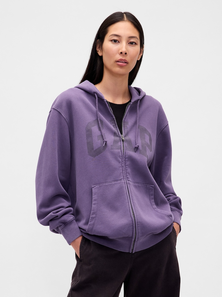 Adult VintageSoft Arch Logo Full-Zip Hoodie