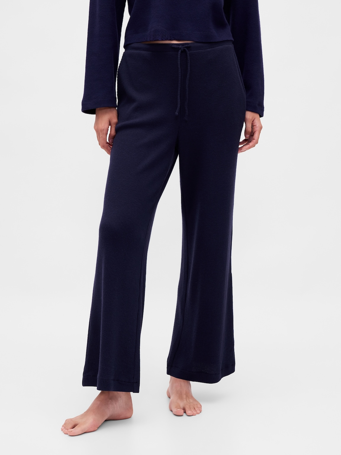 Waffle Wide-Leg PJ Pants