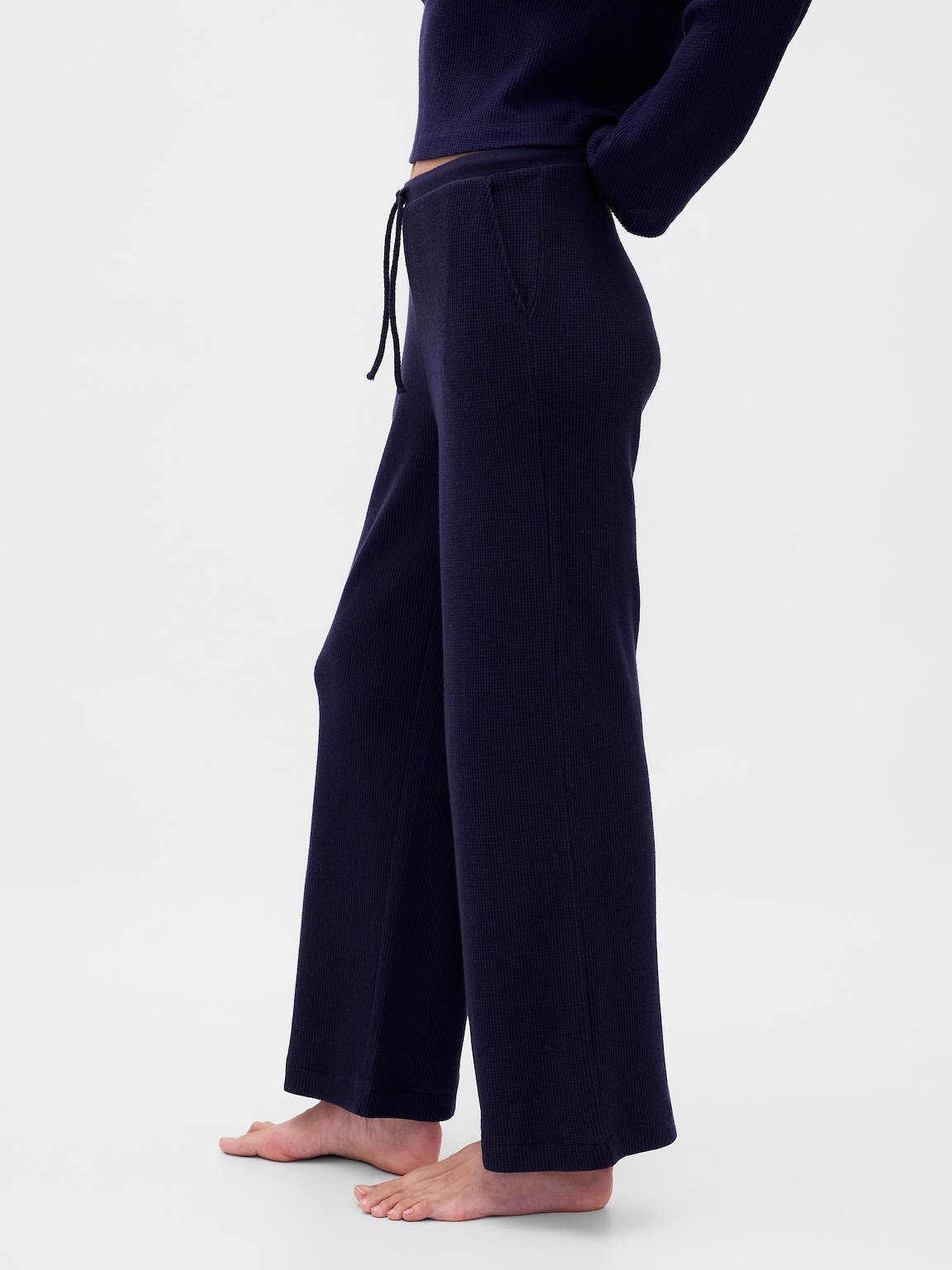 Waffle Wide-Leg PJ Pants