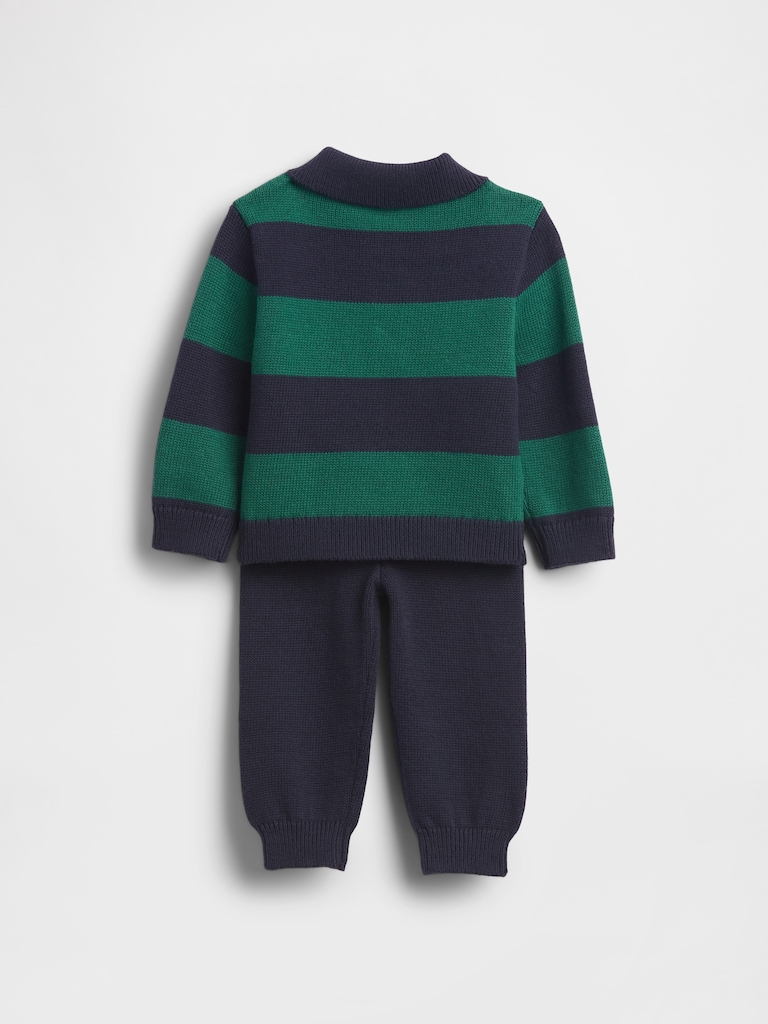 Baby Polo Sweater Outfit Set