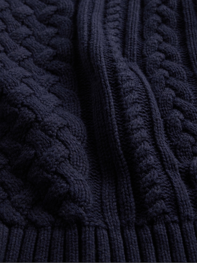 Relaxed Cable-Knit Sweater