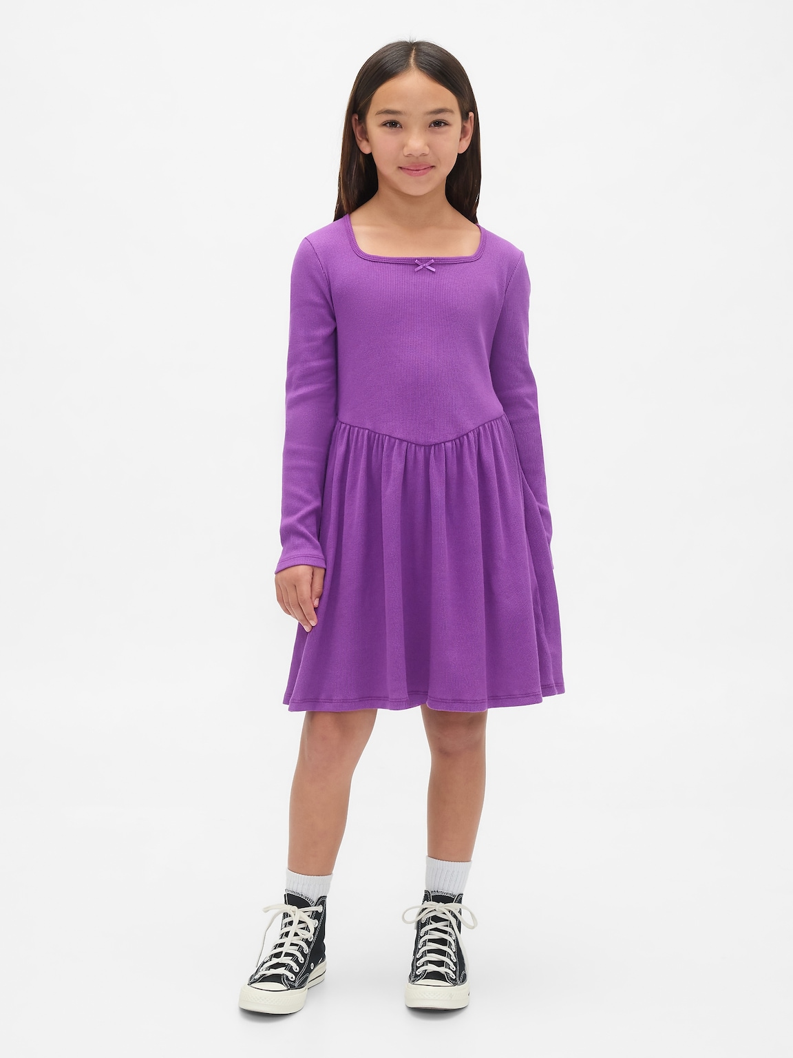 Kids Square-Neck Dress