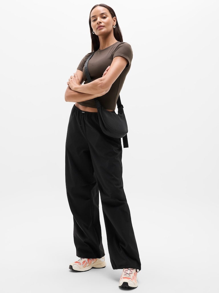 Signature Rib Crop Tee