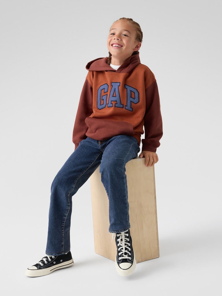 Kids Relaxed Gap Logo Colorblock Hoodie