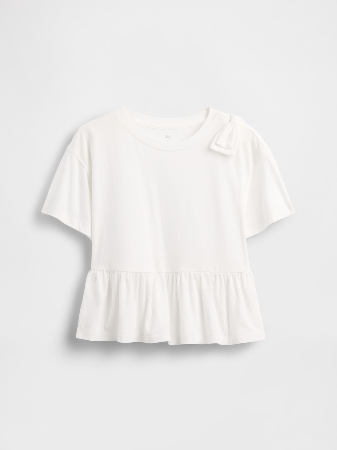 Kids Bow Peplum T-Shirt