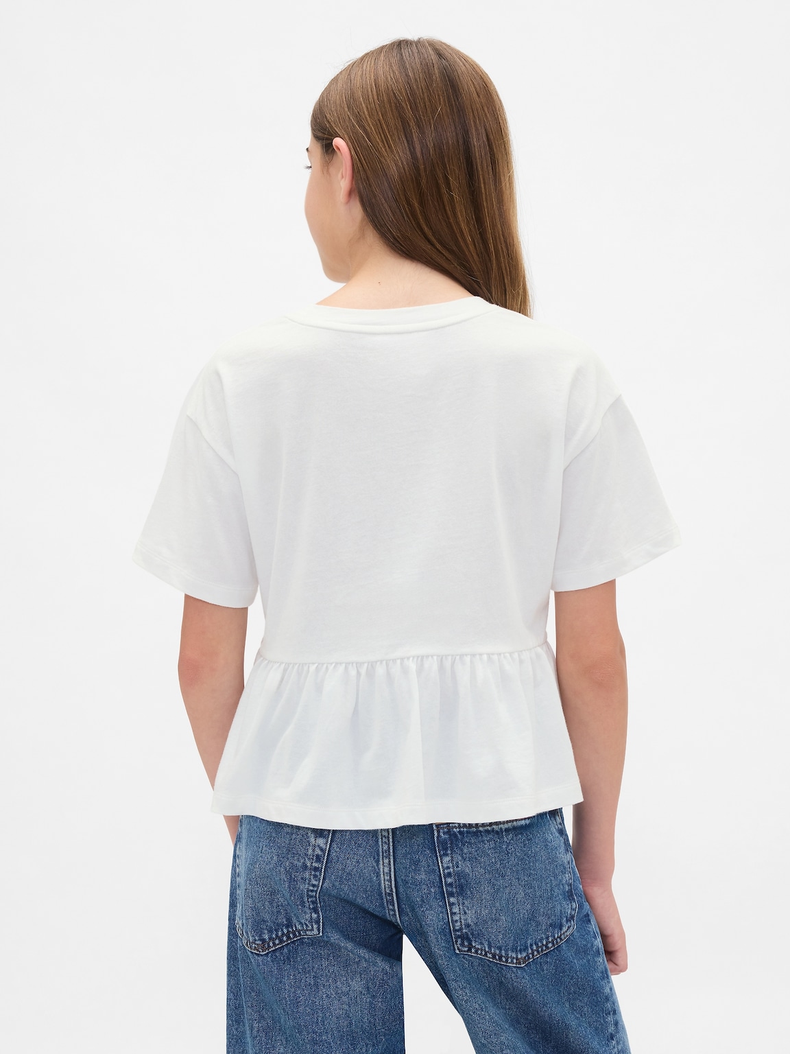 Kids Graphic Peplum T-Shirt