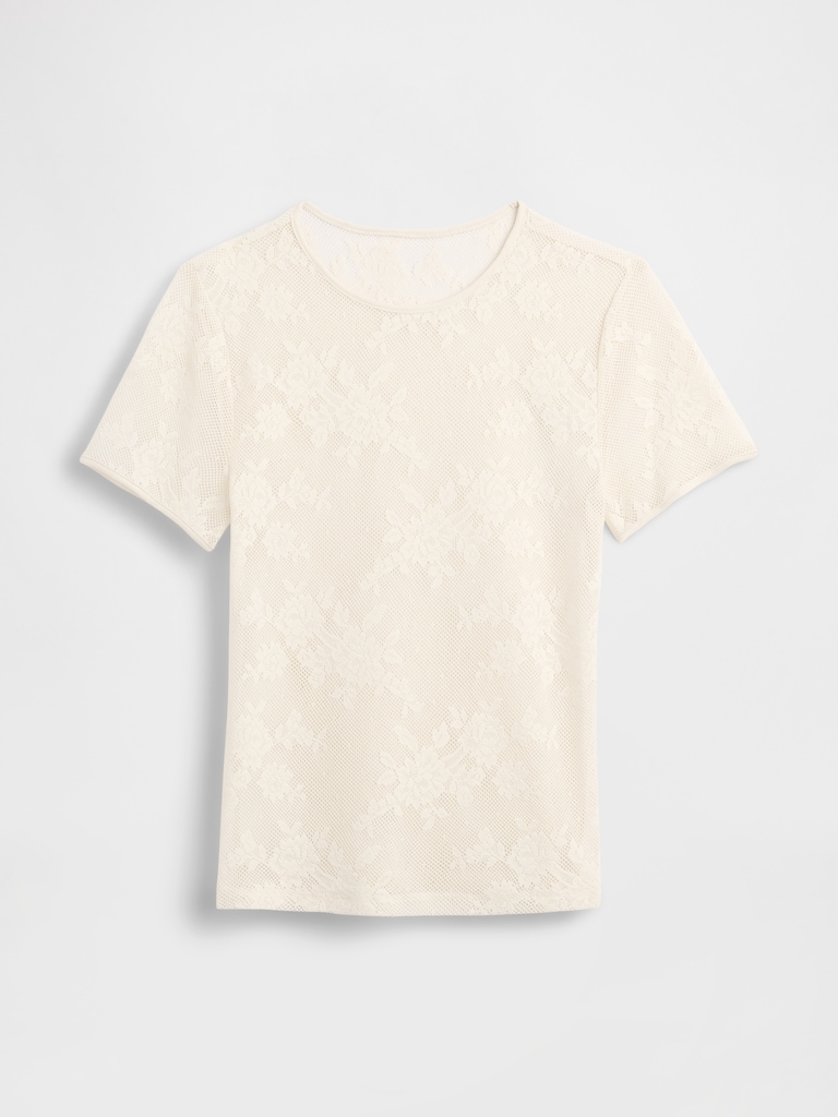 Floral Lace Mesh Top