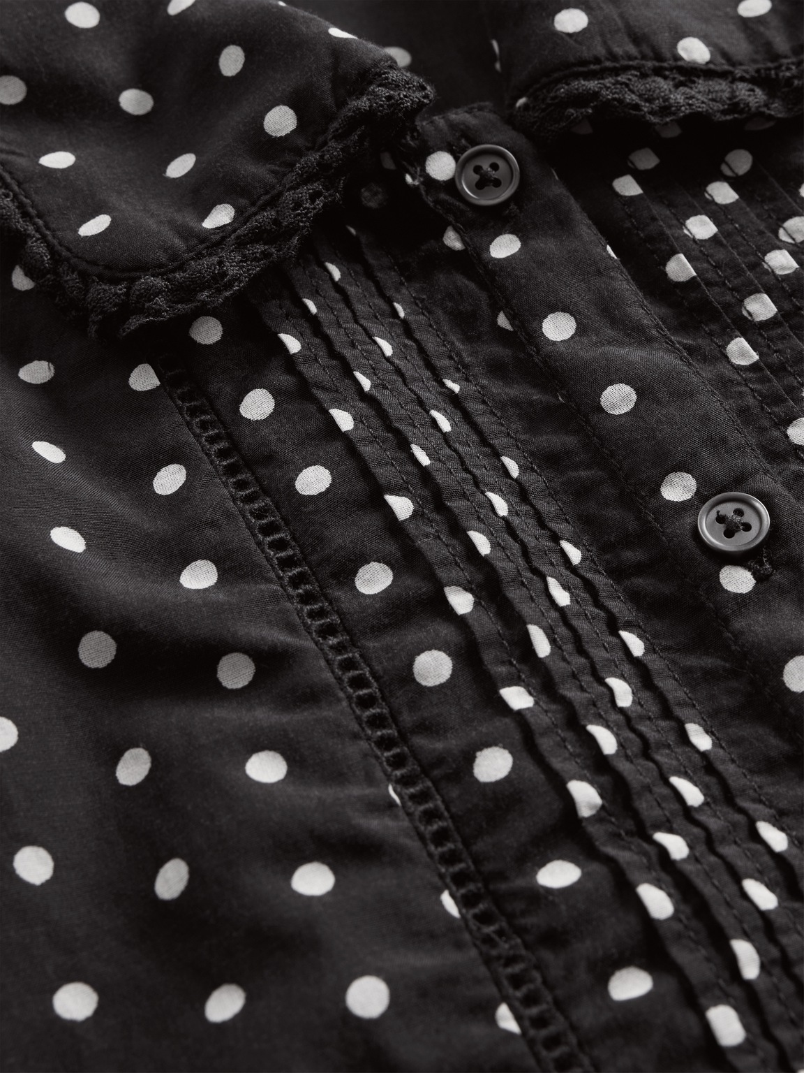 Puff-Sleeve Collared Top