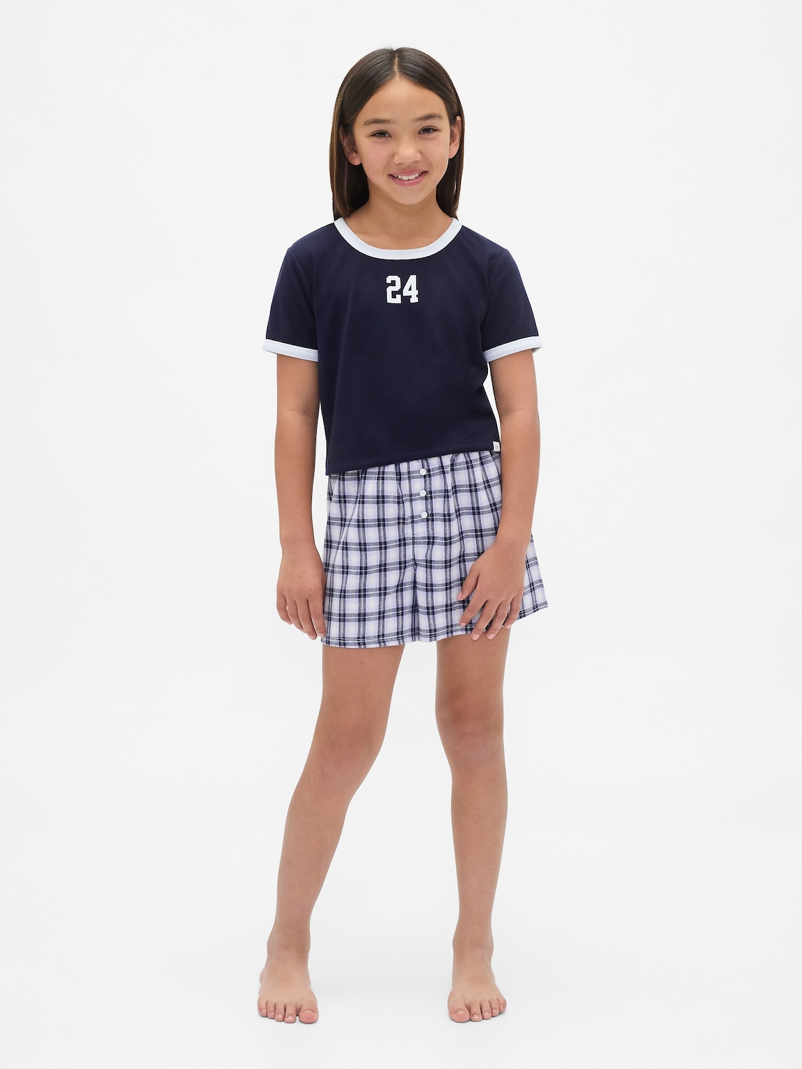 Kids Recycled PJ Short Set