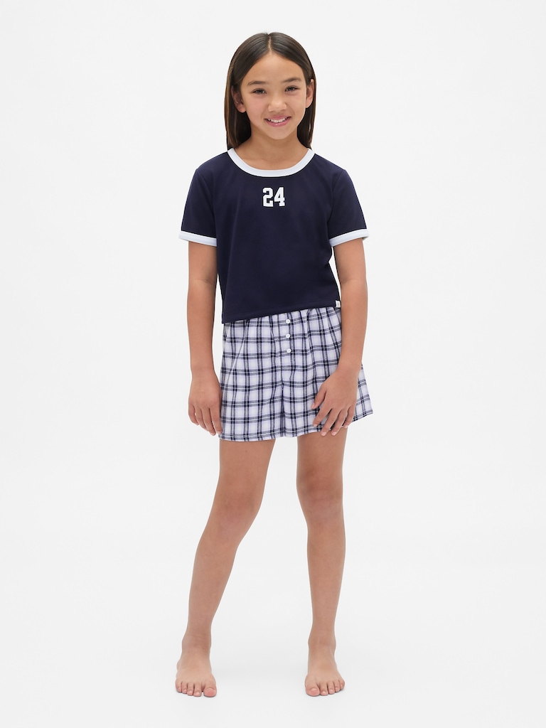 Kids Recycled PJ Short Set