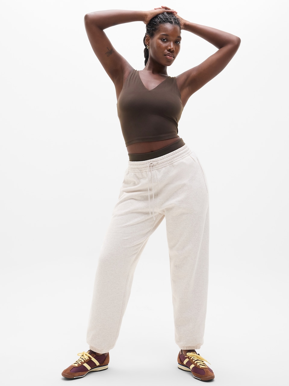Transcend V-Neck Crop Sports Bra A-C