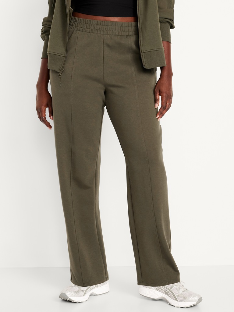 High-Waisted Dynamic Fleece Barrel Pants