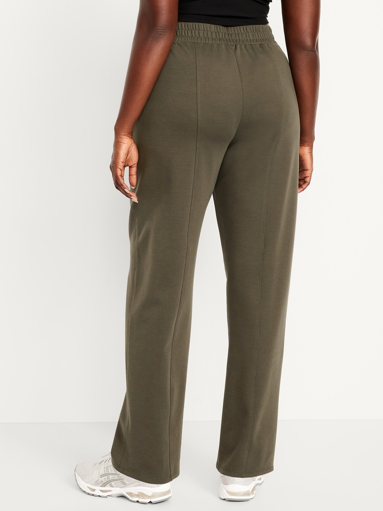 High-Waisted Dynamic Fleece Barrel Pants