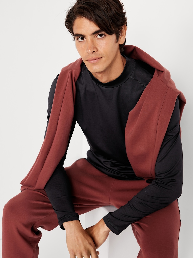 Mock-Neck Long-Sleeve Baselayer Top