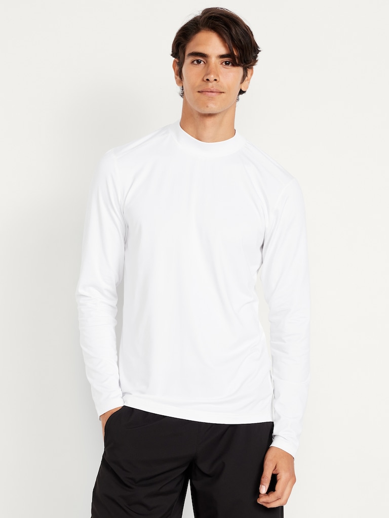 Mock-Neck Long-Sleeve Baselayer Top