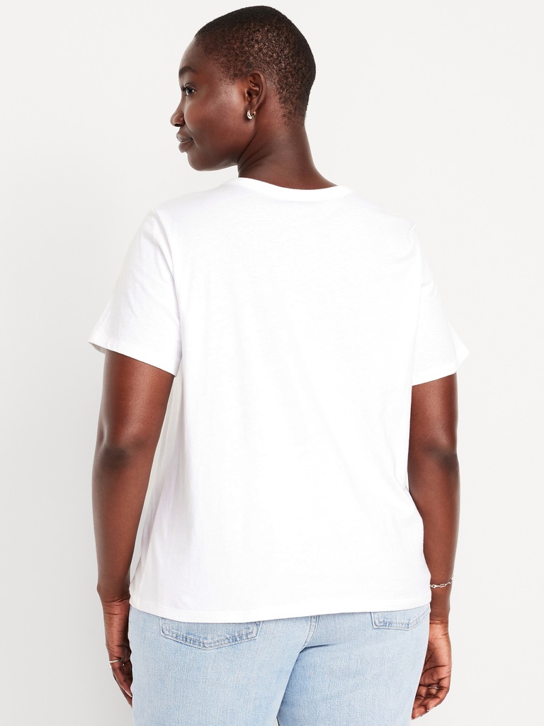 T-shirt passe-partout ras du cou à imprimé