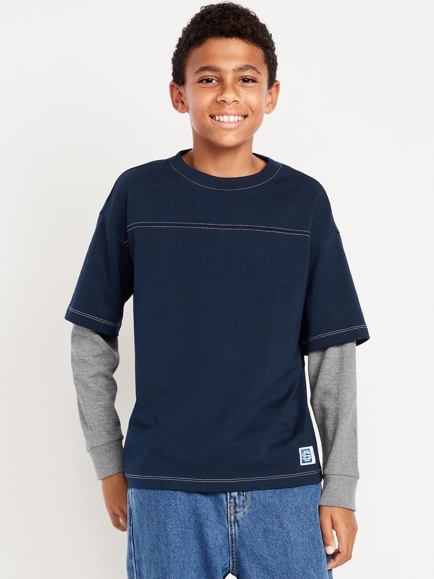 2-In-1 Oversized T-Shirt for Boys | Old Navy