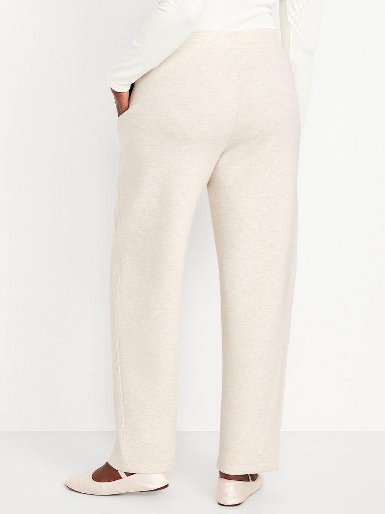 High-Waisted Bounce Fleece Barrel Sweatpants