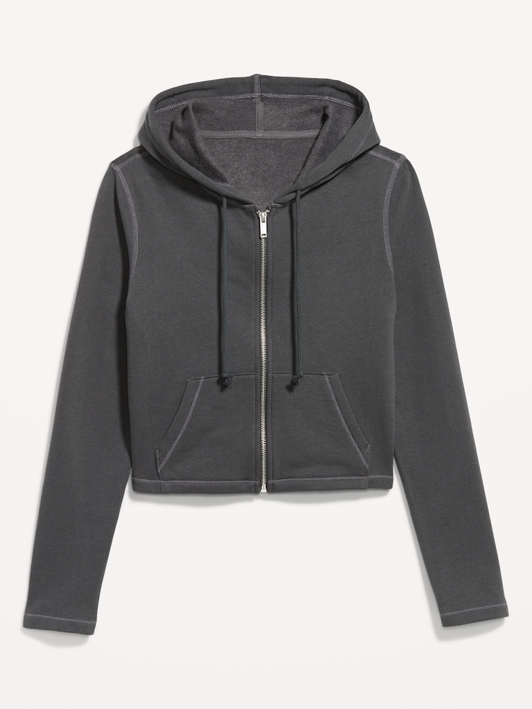 SoComfy Cropped Zip Hoodie Sweatshirt