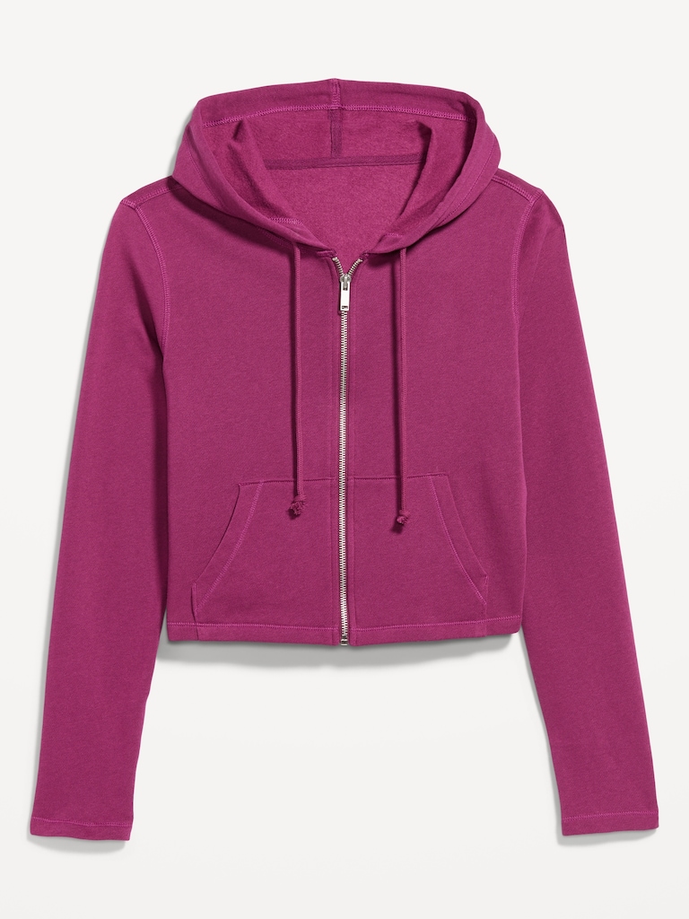 SoComfy Cropped Zip Hoodie Sweatshirt